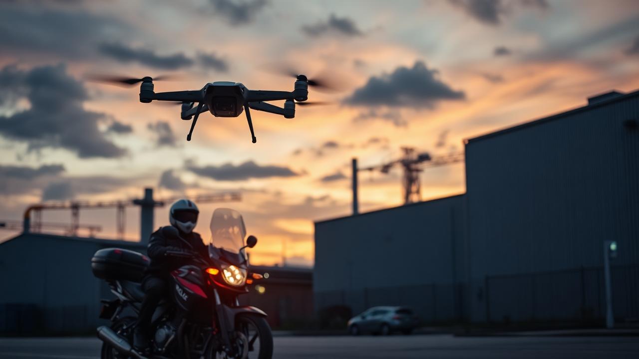 Patrullaje con dron y motopatrulla: la nueva era de la vigilancia física